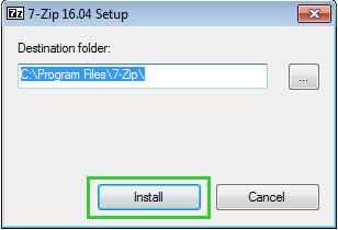 Install 7-Zip