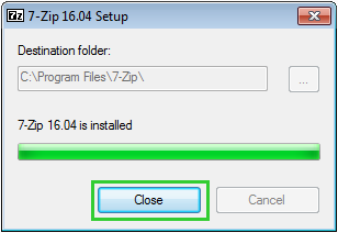 7-Zip instalado